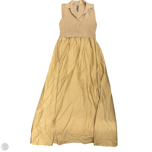 Dress Casual Maxi By Anthropologie In Beige, Size: M