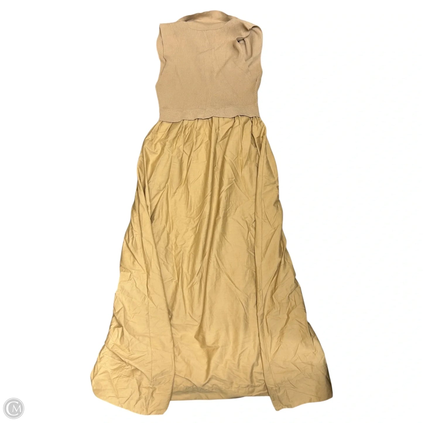 Dress Casual Maxi By Anthropologie In Beige, Size: M