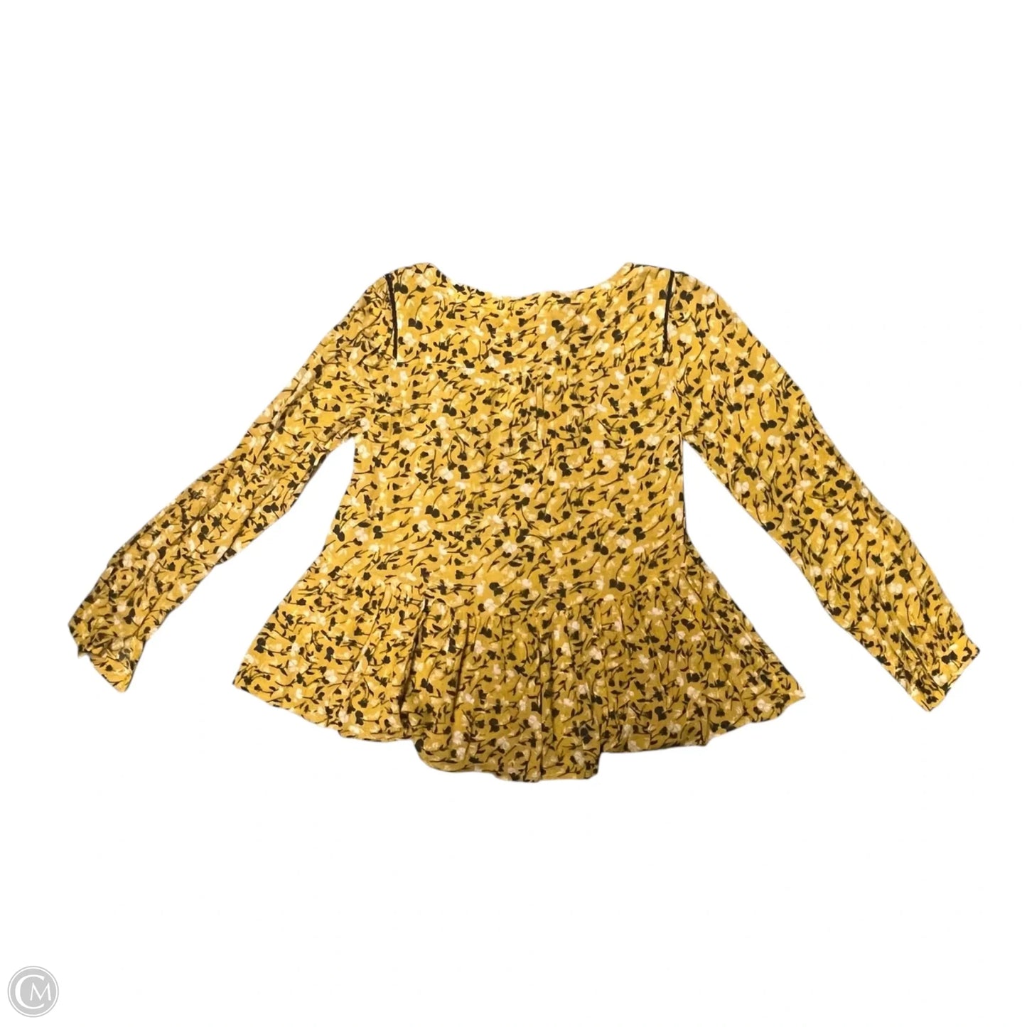 Top Long Sleeve By Maeve In Yellow, Size: Xs