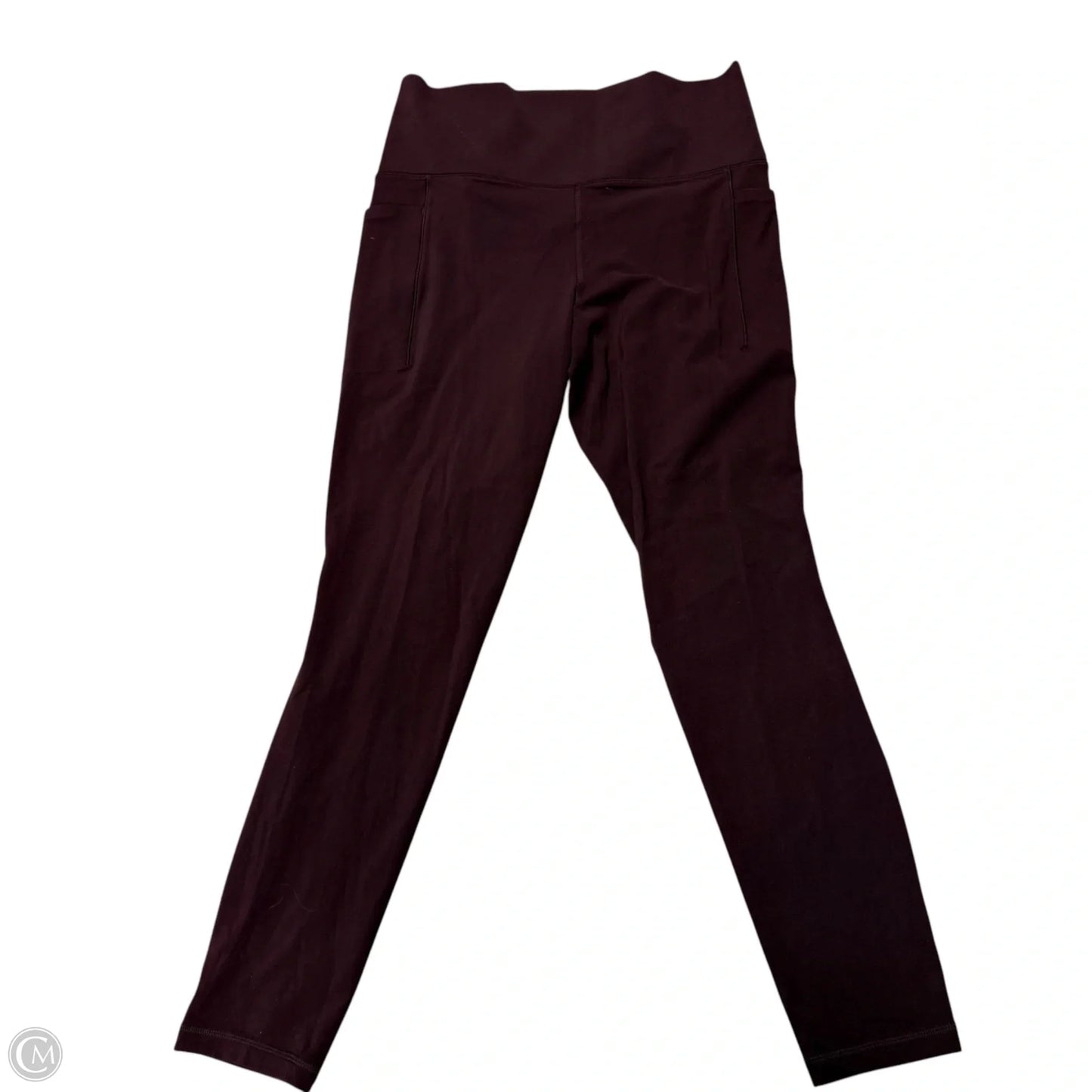 Athletic Leggings By Athleta In Maroon, Size: M