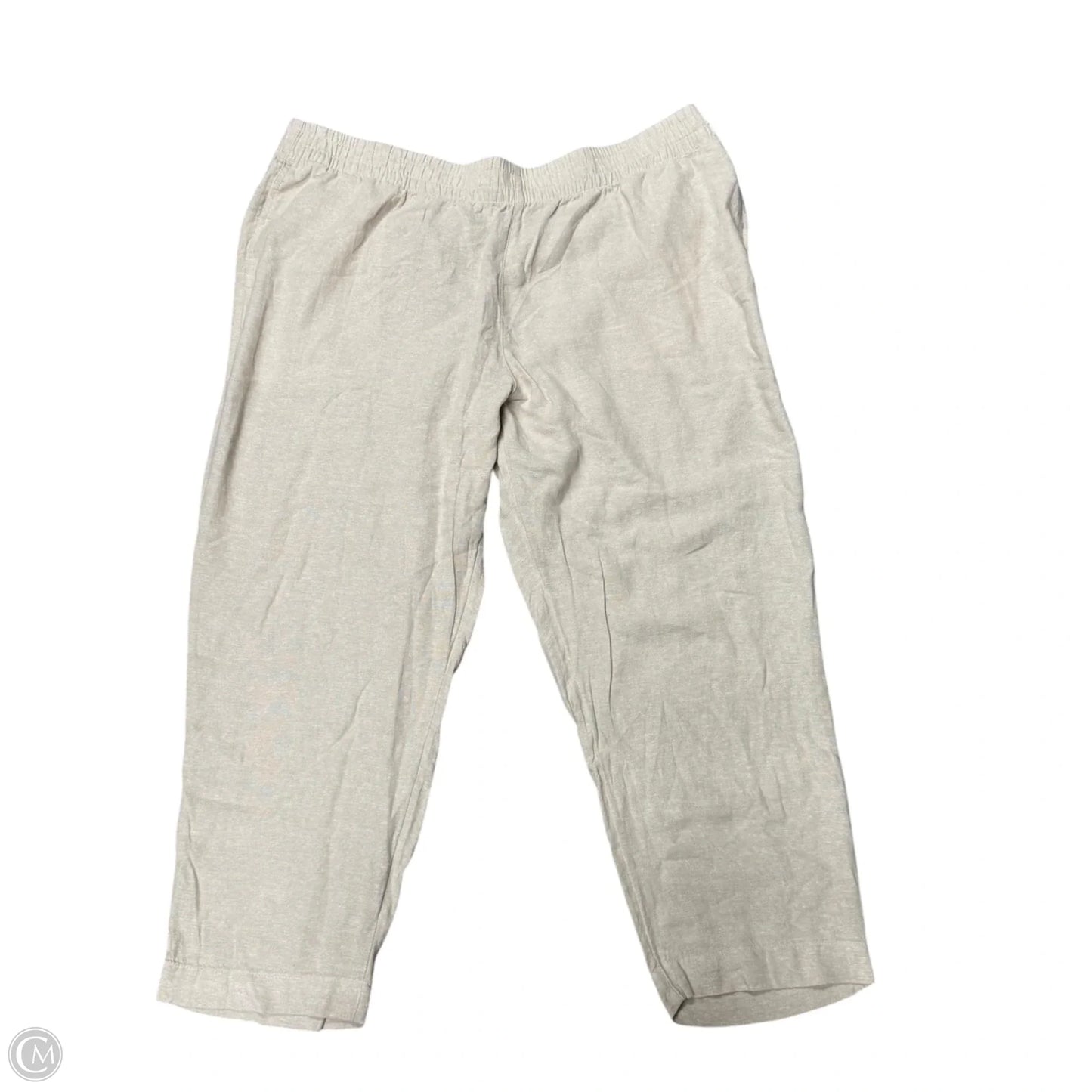Pants Linen By Old Navy In Beige, Size: Xxl