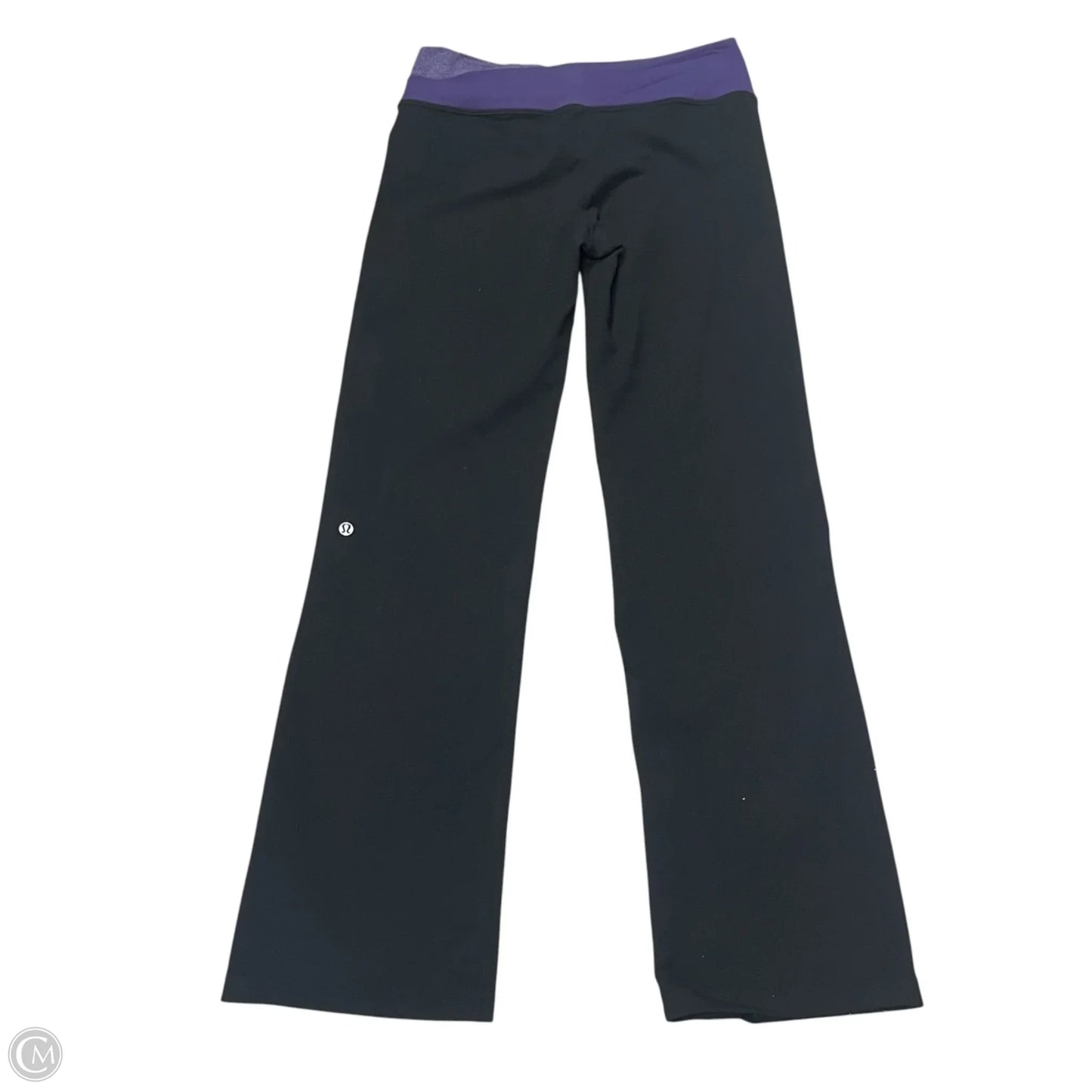 Athletic Pants By Lululemon In Black & Purple, Size: 8