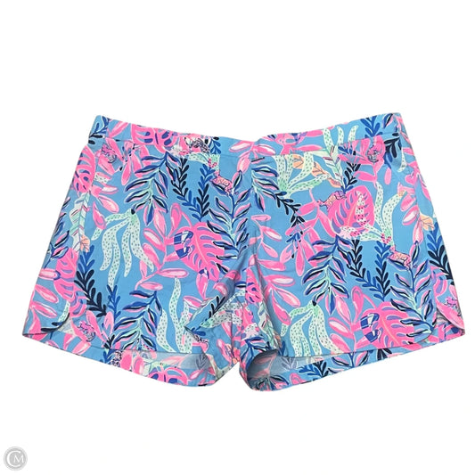 Shorts Designer By Lilly Pulitzer In Blue & Pink, Size: Xl