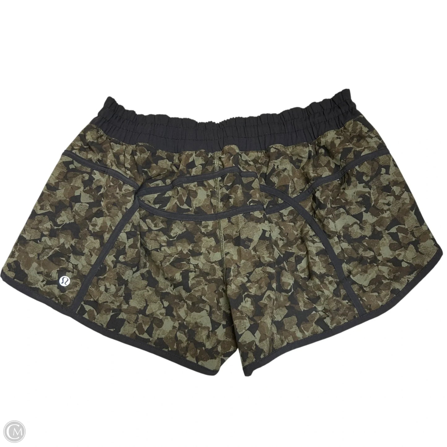 Athletic Shorts By Lululemon In Camouflage Print, Size: 12