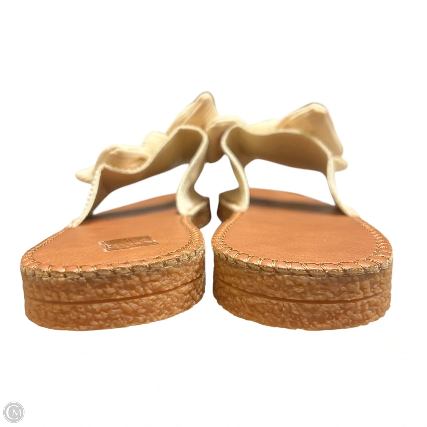 Sandals Flats In Cream, Size: 9.5