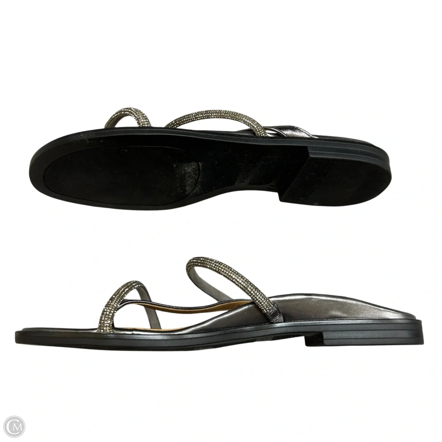 Sandals Flats By Vionic In Silver, Size: 8.5