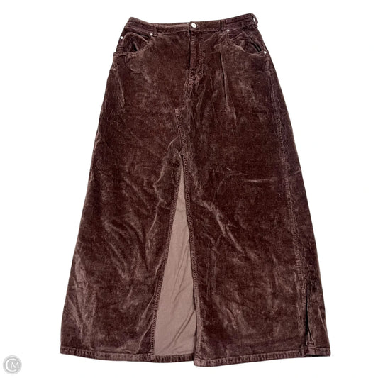 Skirt Maxi By Pilcro In Brown, Size: L
