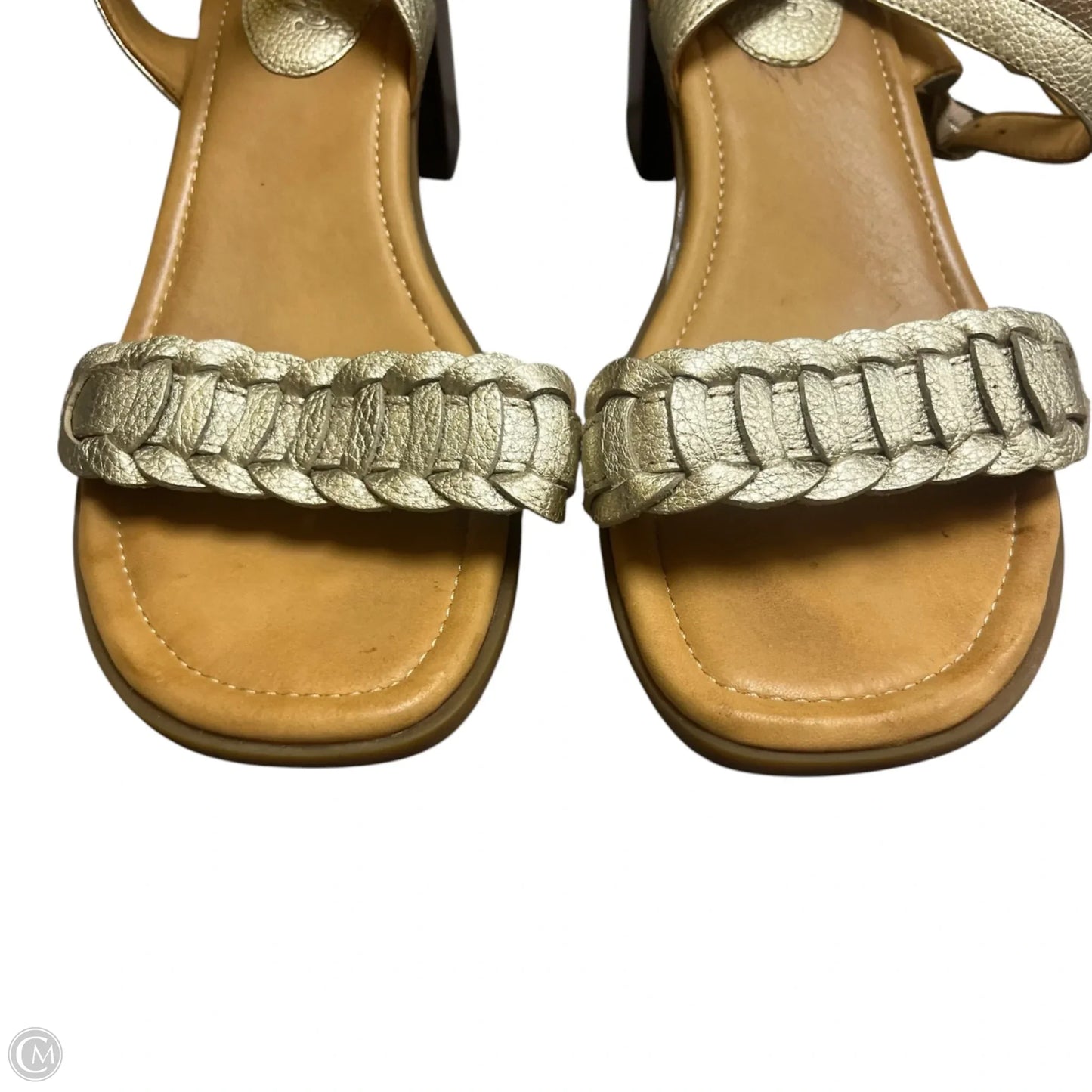 Sandals Heels Block By Sperry In Gold, Size: 9