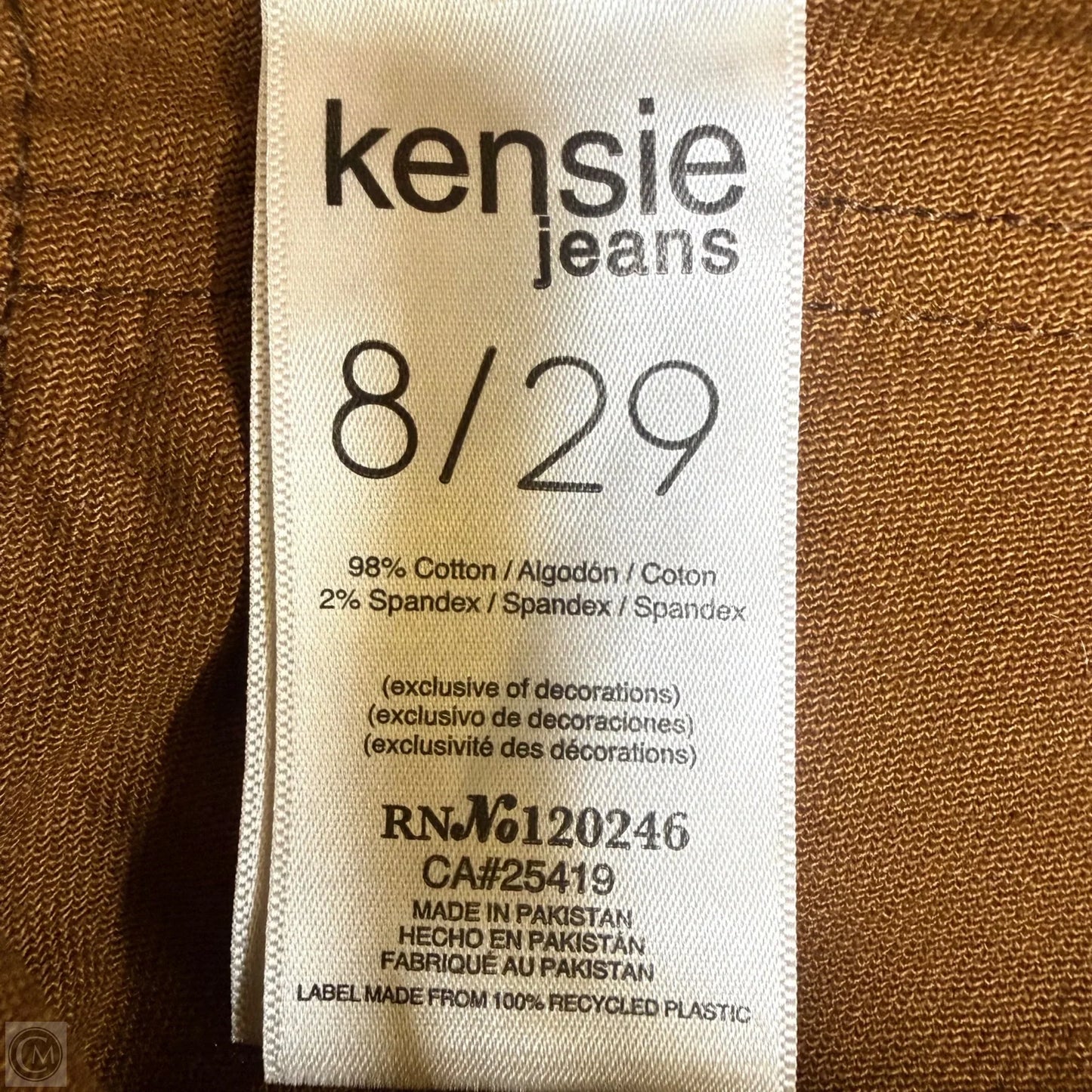 Jeans Boyfriend By Kensie In Orange, Size: 8