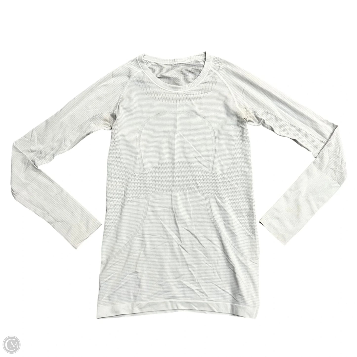 Athletic Top Long Sleeve Crewneck By Lululemon In Grey, Size: S