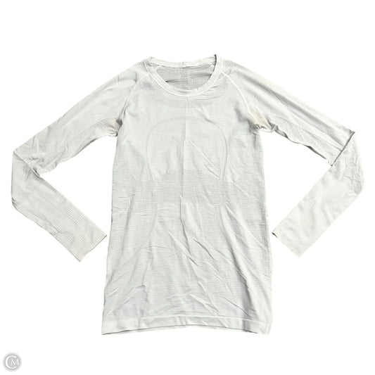 Athletic Top Long Sleeve Crewneck By Lululemon In Grey, Size: S