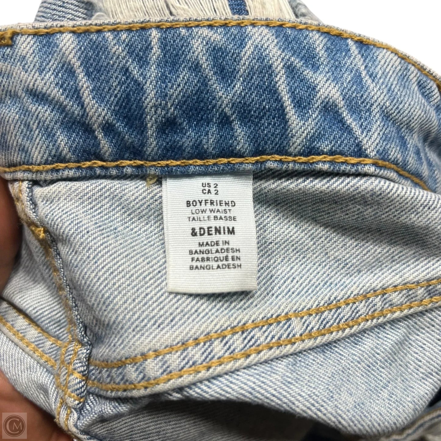 Jeans Boyfriend By H&m In Blue Denim, Size: 2