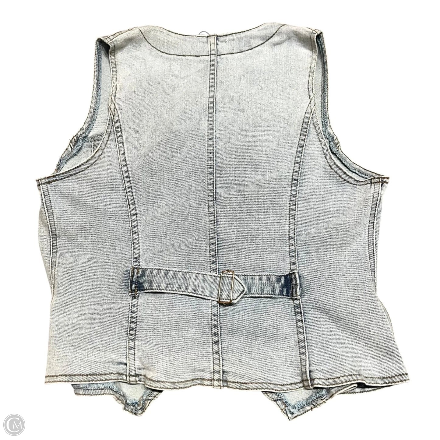Top Sleeveless By Molly Bracken In Blue Denim, Size: S