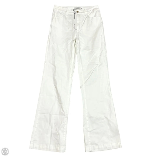 Jeans Straight By Molly Bracken In White Denim, Size: 12
