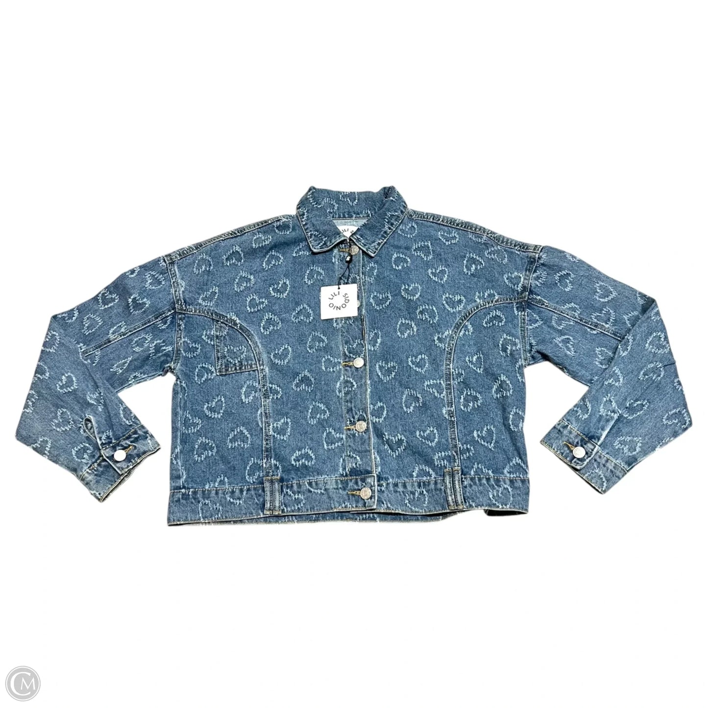 Jacket Denim By Lili Sidonio In Blue Denim, Size: Xl
