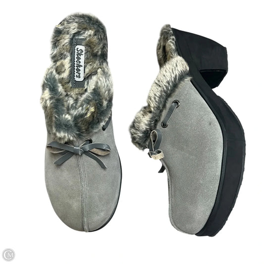 Shoes Heels Block By Skechers In Grey, Size: 11