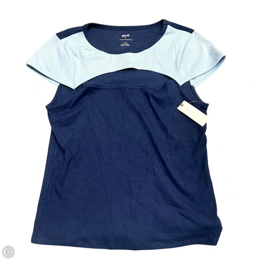 Top Short Sleeve Basic By Maeve In Blue, Size: L