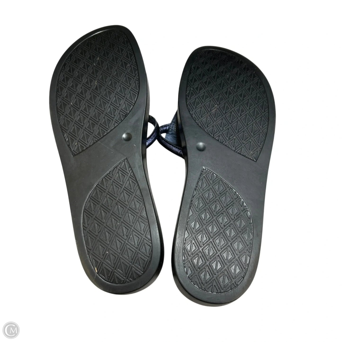 Sandals Flats By Donald Pliner In Navy, Size: 10