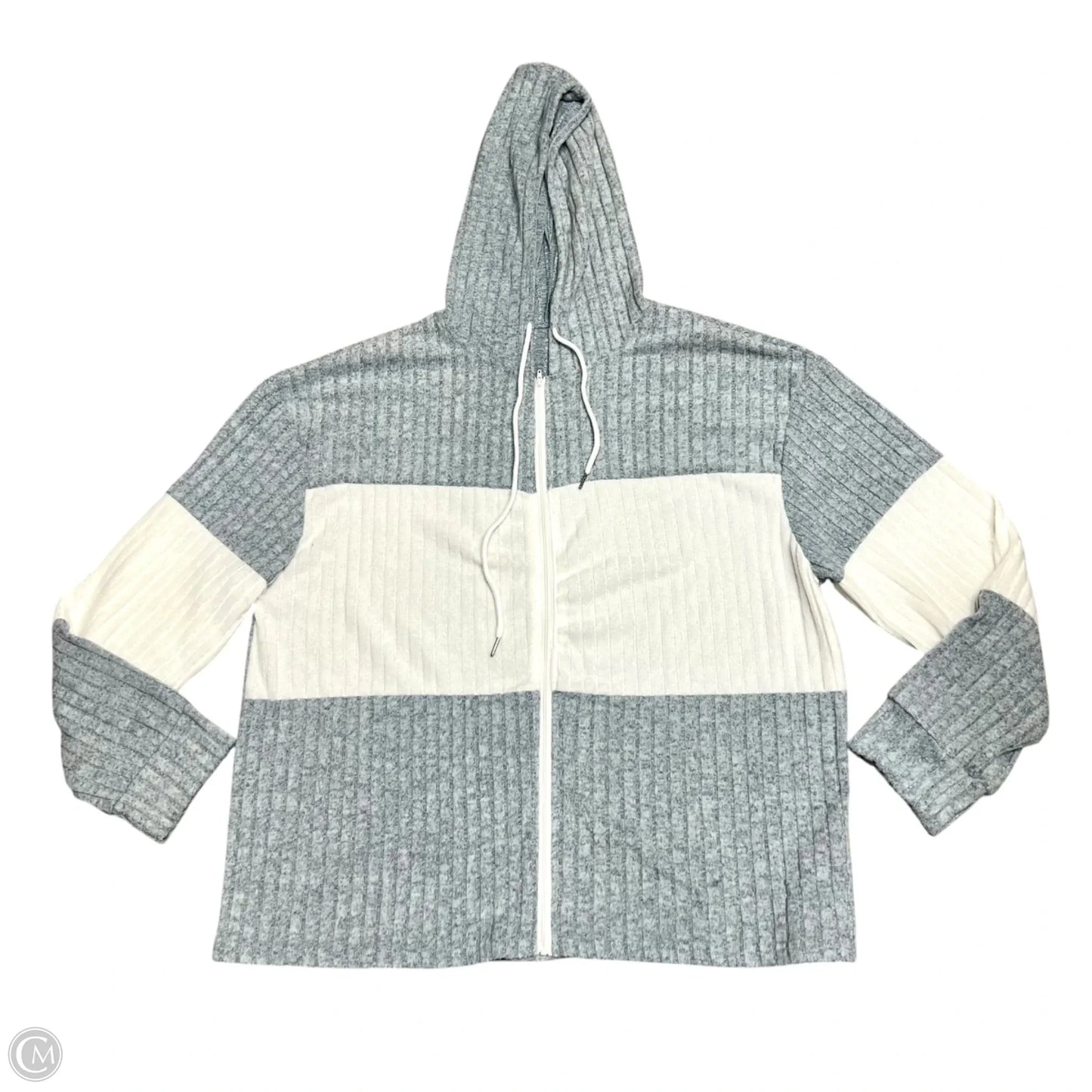 Sweatshirt Hoodie In Blue & White, Size: 2x