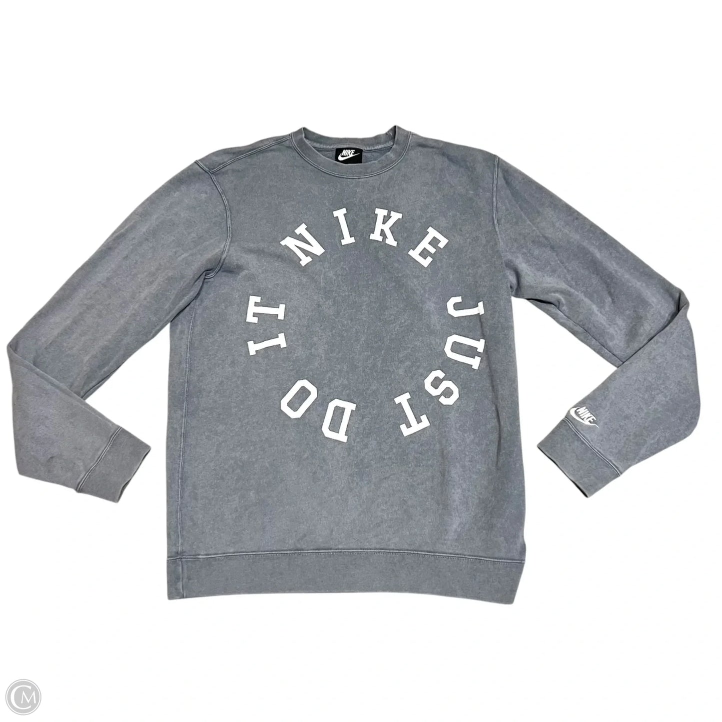 Sweatshirt Crewneck By Nike Apparel In Blue, Size: M