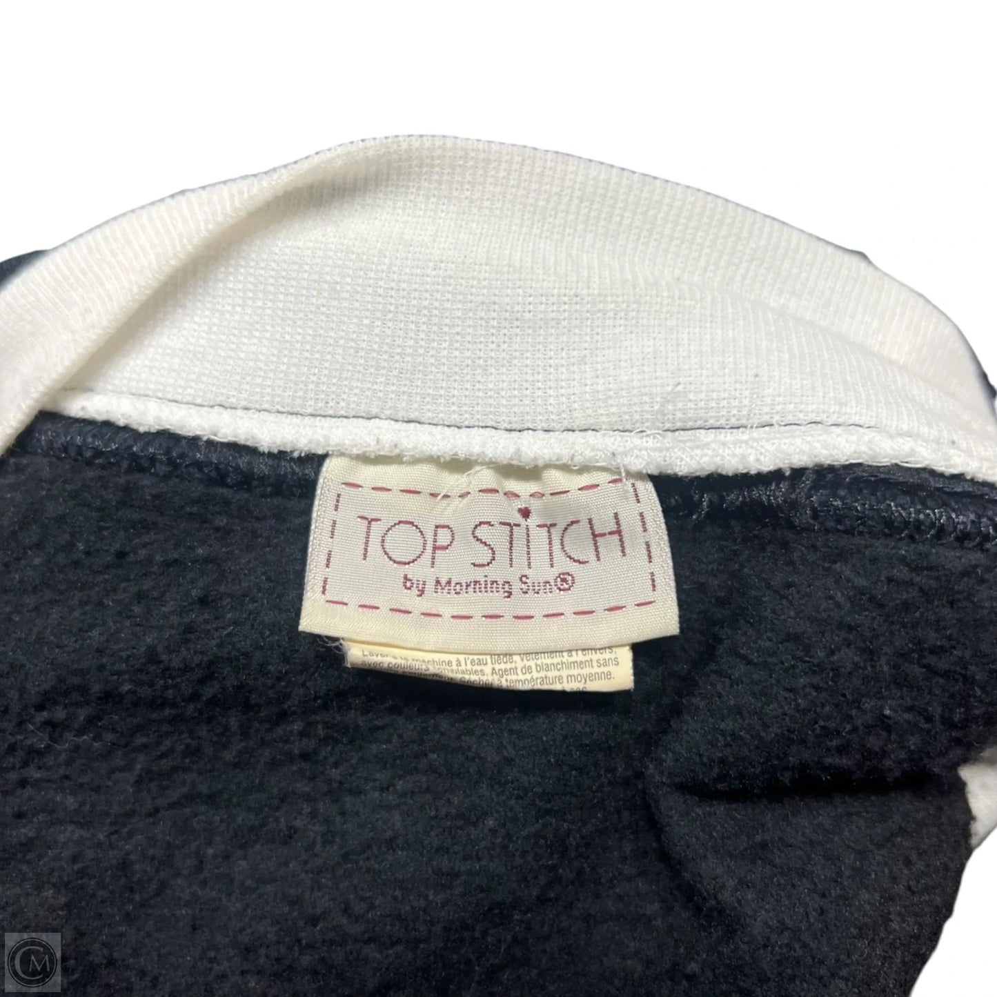 Sweatshirt Crewneck By Top Stitch In Navy, Size: M