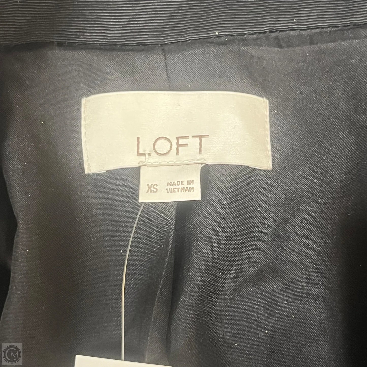 Blazer By Loft In Black & White, Size: Xs
