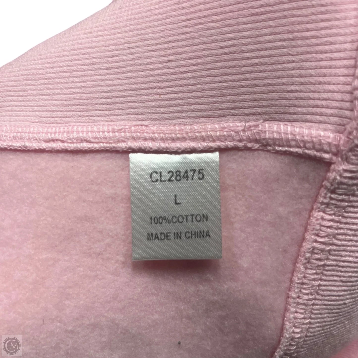 Sweatshirt Hoodie By Pink Lily In Pink, Size: L