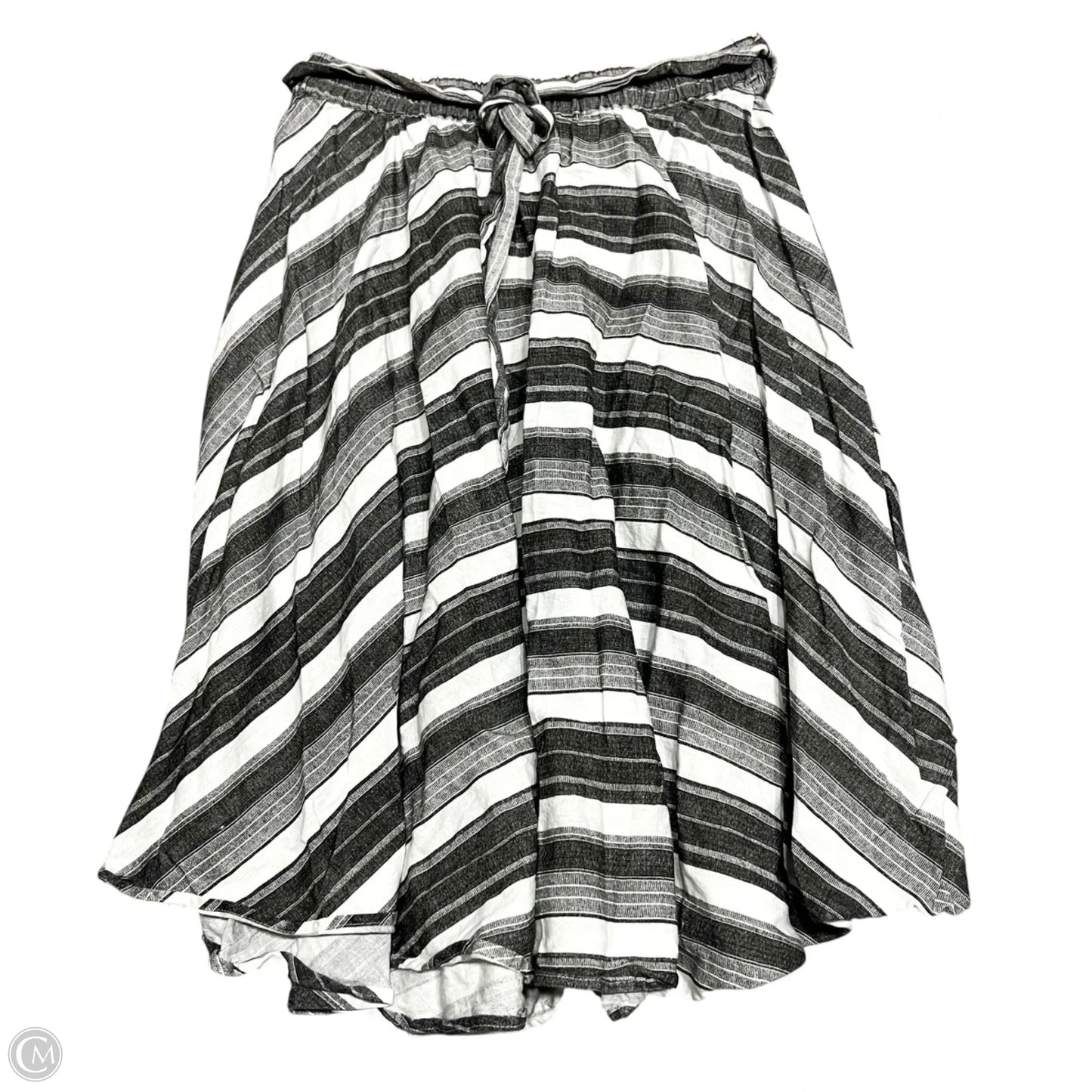 Skirt Maxi By Flint & Moss In Grey & White, Size: L