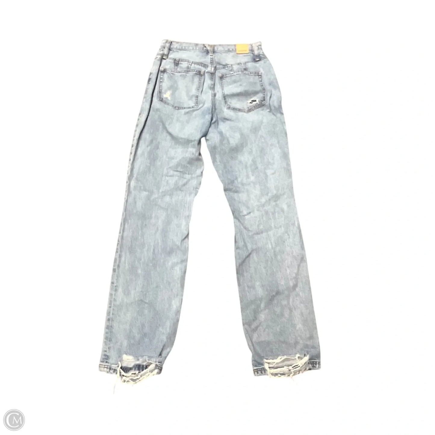 Jeans Straight By Free People In Blue Denim, Size: 8