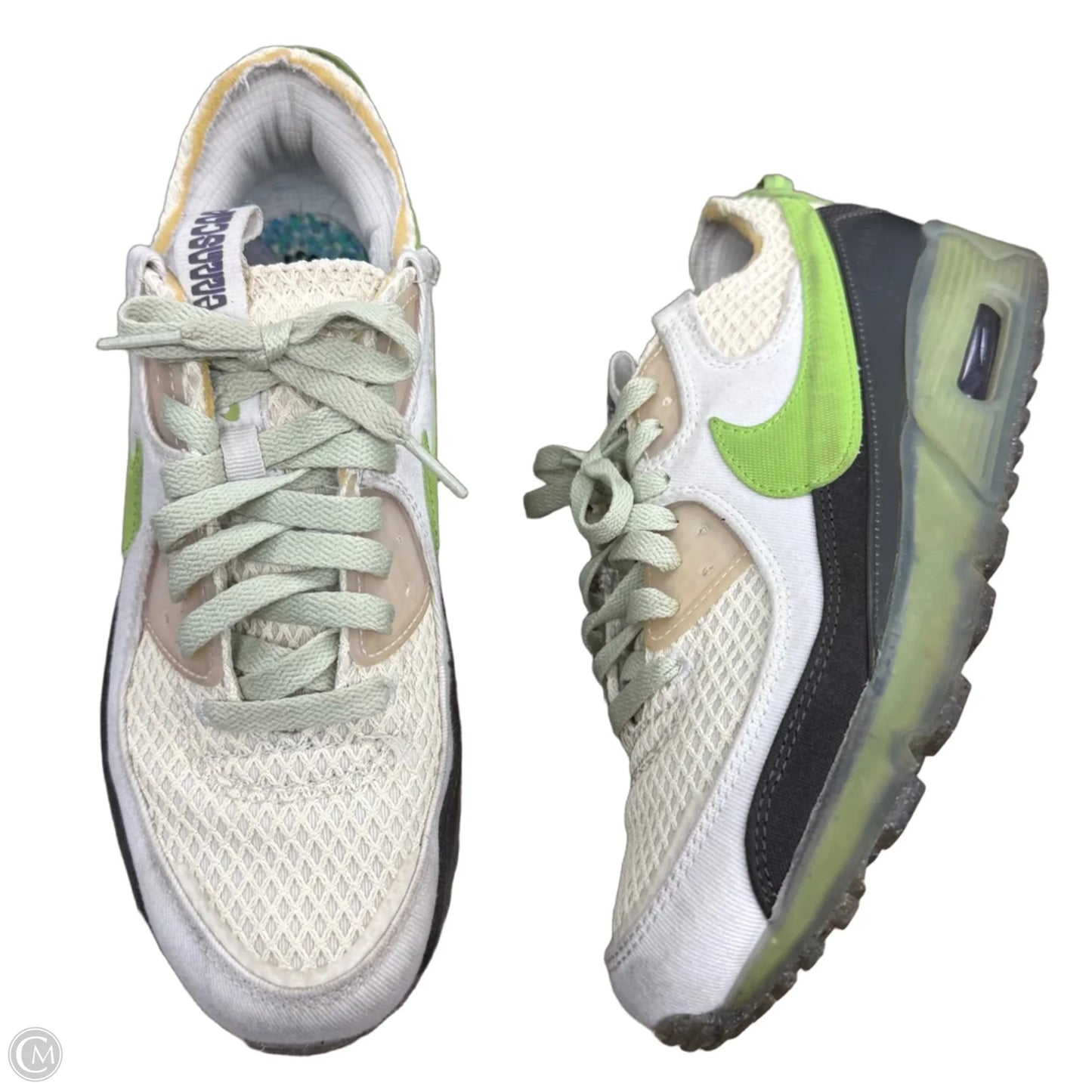 Shoes Sneakers By Nike In Brown & Green, Size: 9.5
