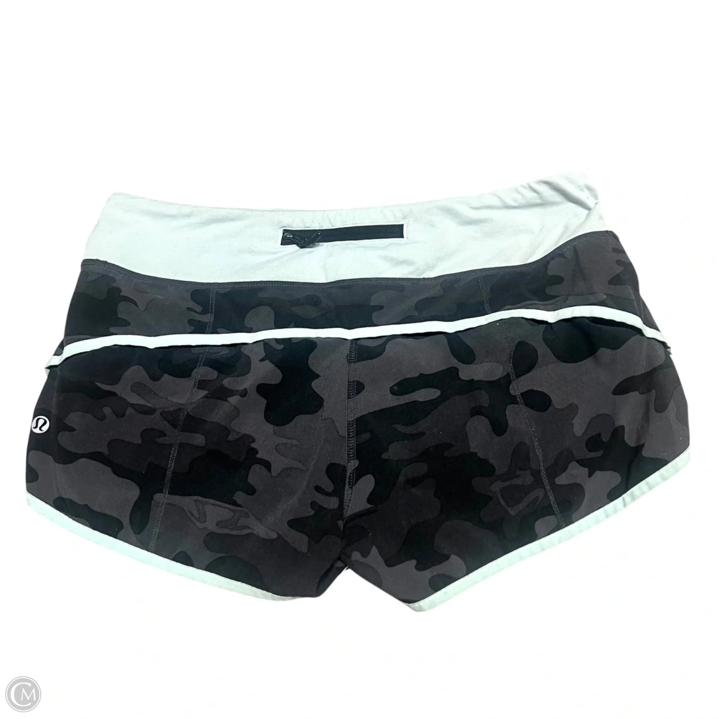 Athletic Shorts By Lululemon In Blue & Grey, Size: 6