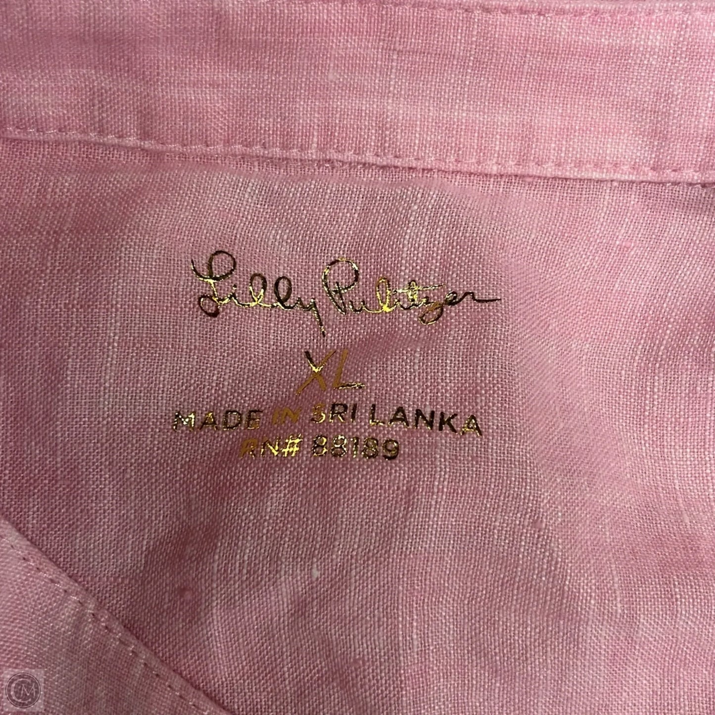 Top Sleeveless Designer By Lilly Pulitzer In Pink, Size: Xl