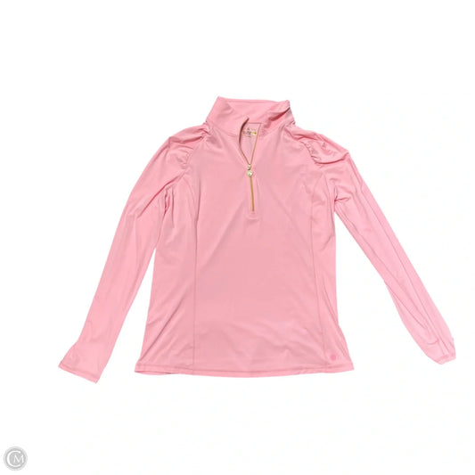 Top Long Sleeve Designer By Lilly Pulitzer In Pink, Size: Xl