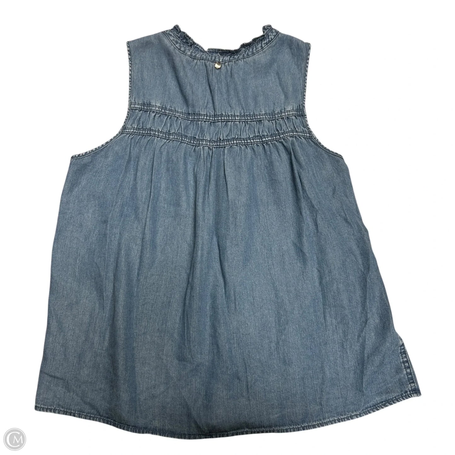 Top Sleeveless By Tommy Bahama In Blue Denim, Size: L