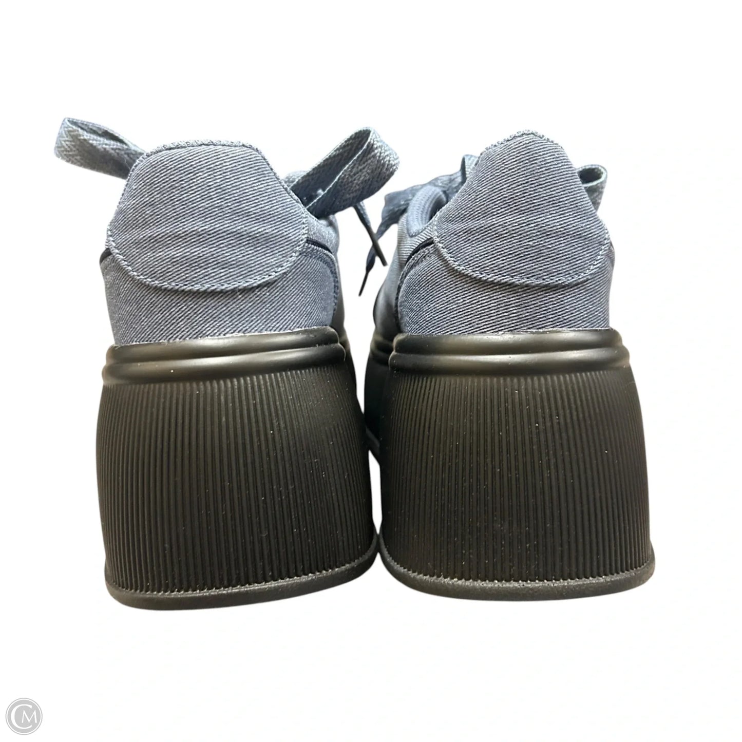 Shoes Sneakers Platform By Lucky Step In Blue Denim, Size: 7
