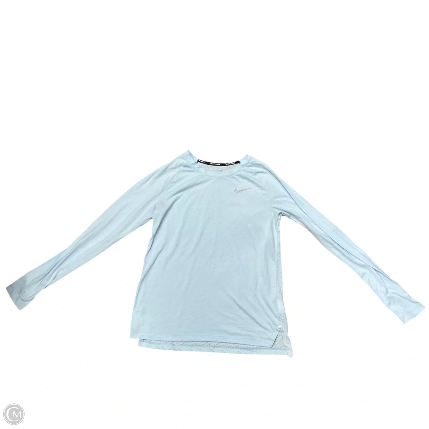 Athletic Top Long Sleeve Crewneck By Nike In Blue, Size: S