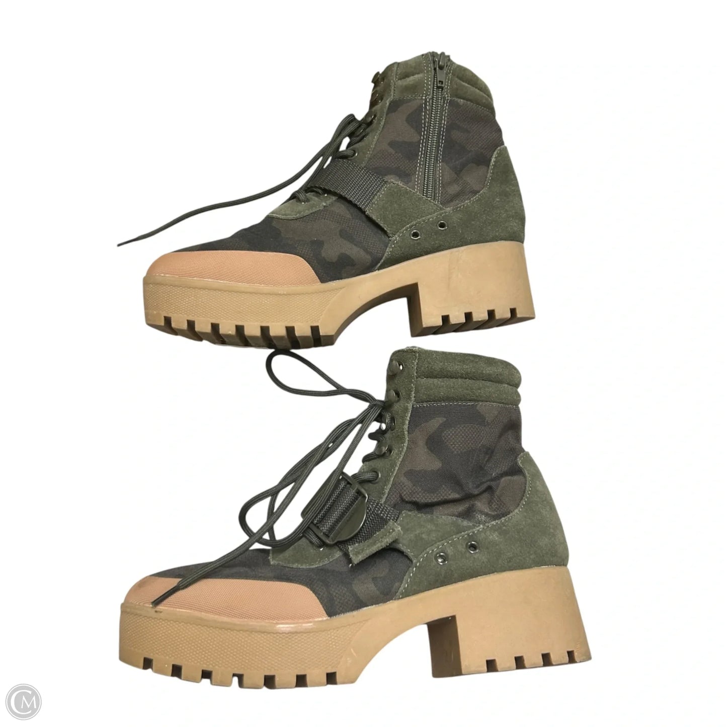 Boots Ankle Heels By Steve Madden In Green, Size: 9