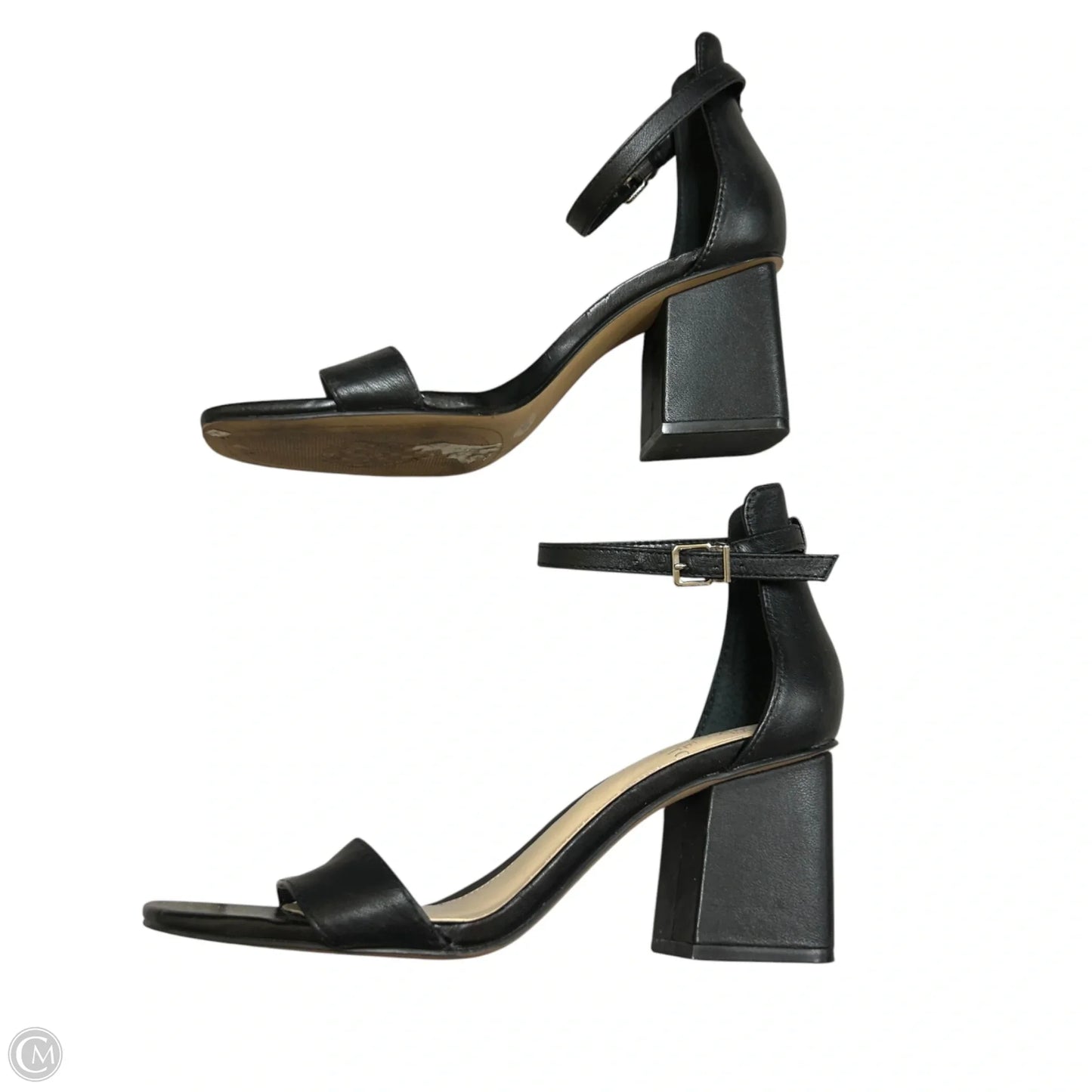 Sandals Heels Block By Vince Camuto In Black, Size: 7