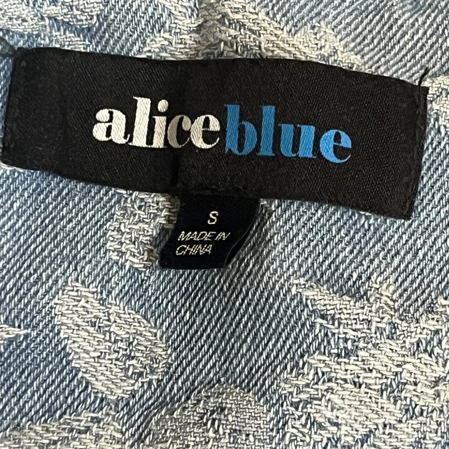 Jacket Denim By Alice Blue In Blue Denim, Size: S