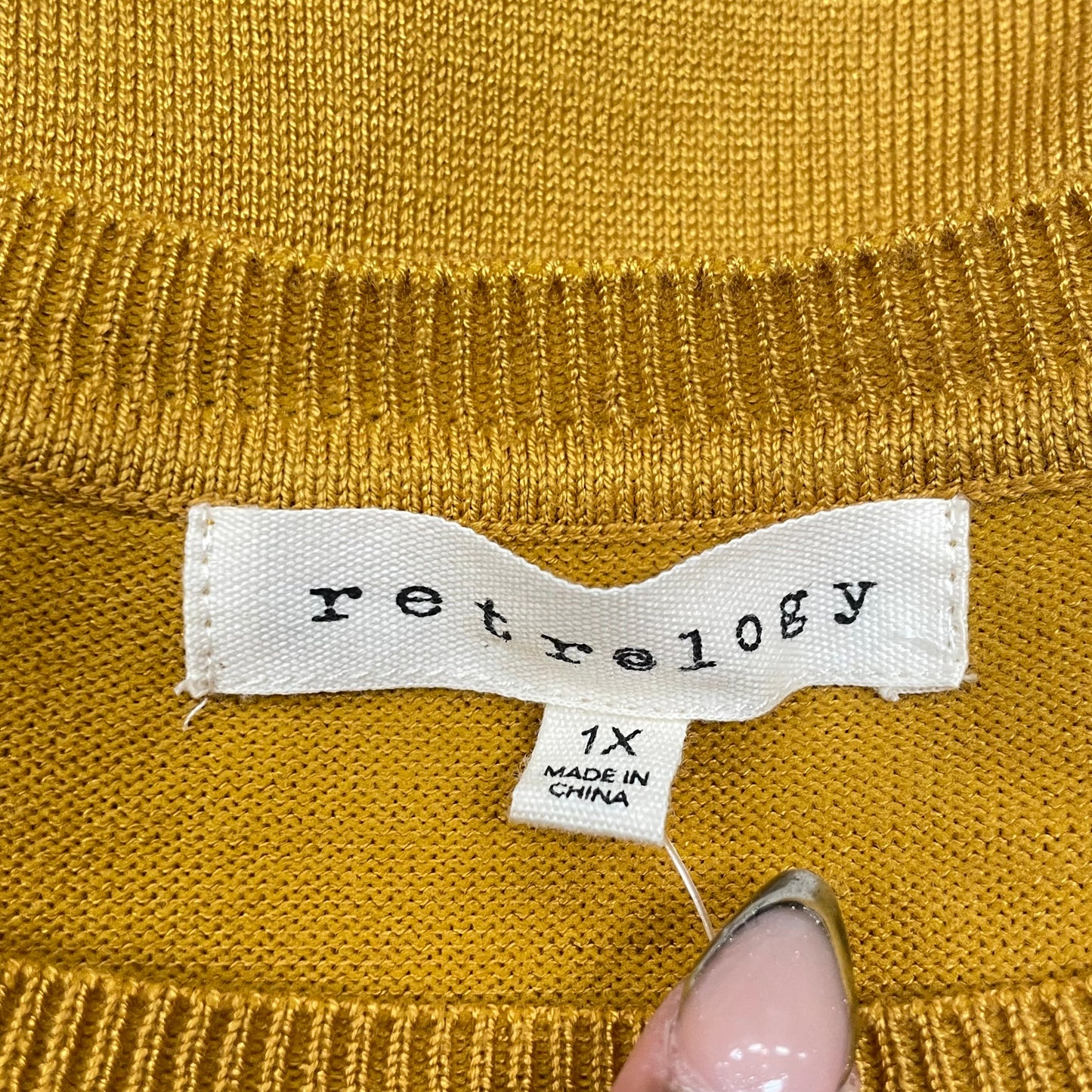 Sweater By Retrology In Mustard, Size: 1x