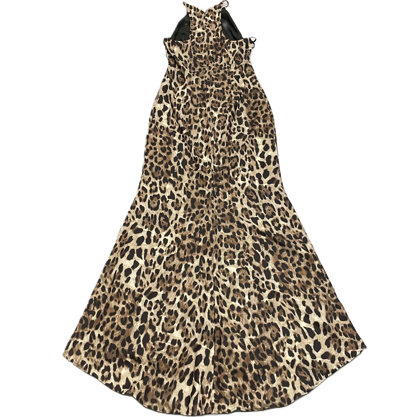 Animal Print Dress Party Long By Badgley Mischka, Size: L