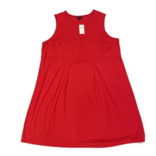 Red Dress Casual Short By J. Jill, Size: 2x