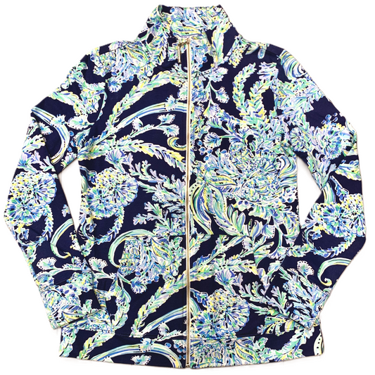 Jacket Designer By Lilly Pulitzer In Blue & Green, Size: Xs