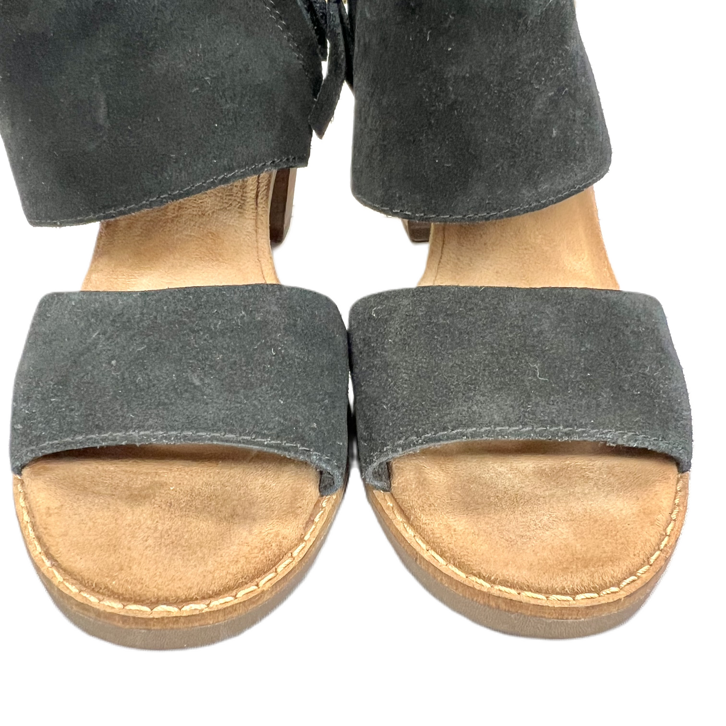 Sandals Heels Block By Toms In Black, Size: 5.5