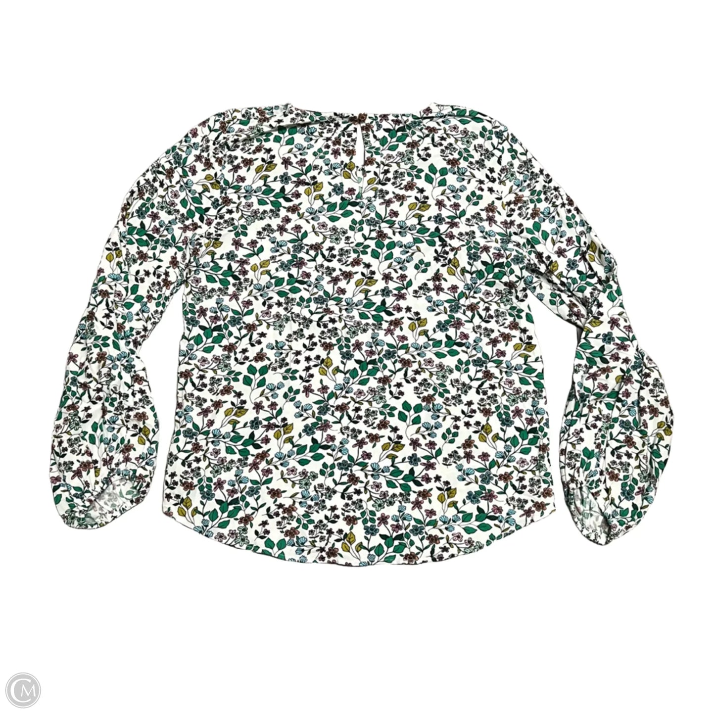 Top Long Sleeve By Loft In Floral Print, Size: Xs