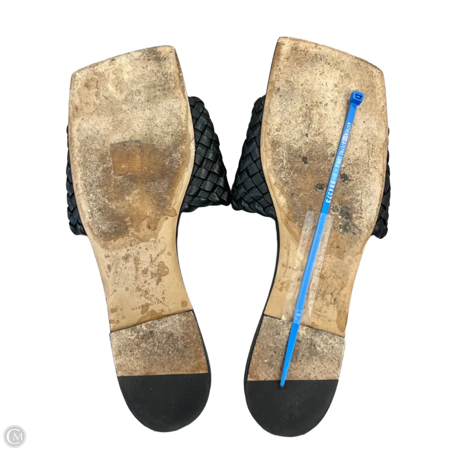 Sandals Luxury Designer By Bottega Veneta In Black, Size: 9.5