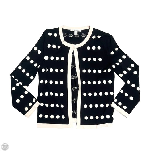 Sweater Cardigan Designer By Max Mara In Polkadot Pattern, Size: Xs