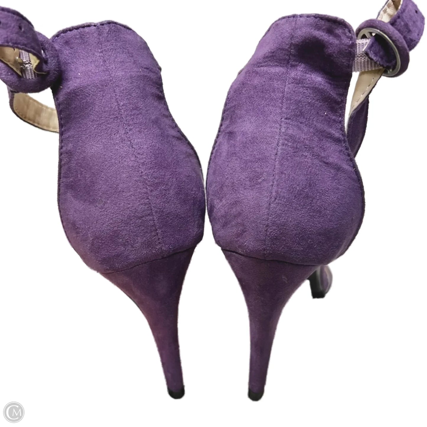 Sandals Heels Stiletto By Ashley Stewart In Purple, Size: 9