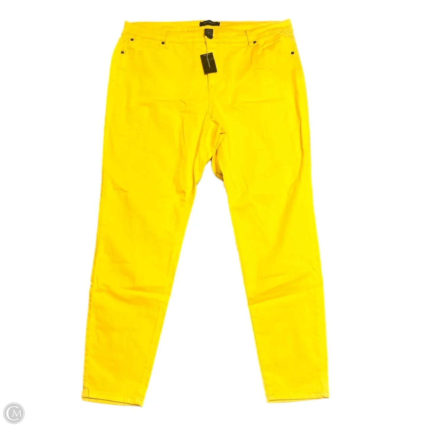 Jeans Skinny By Ashley Stewart In Yellow, Size: 22