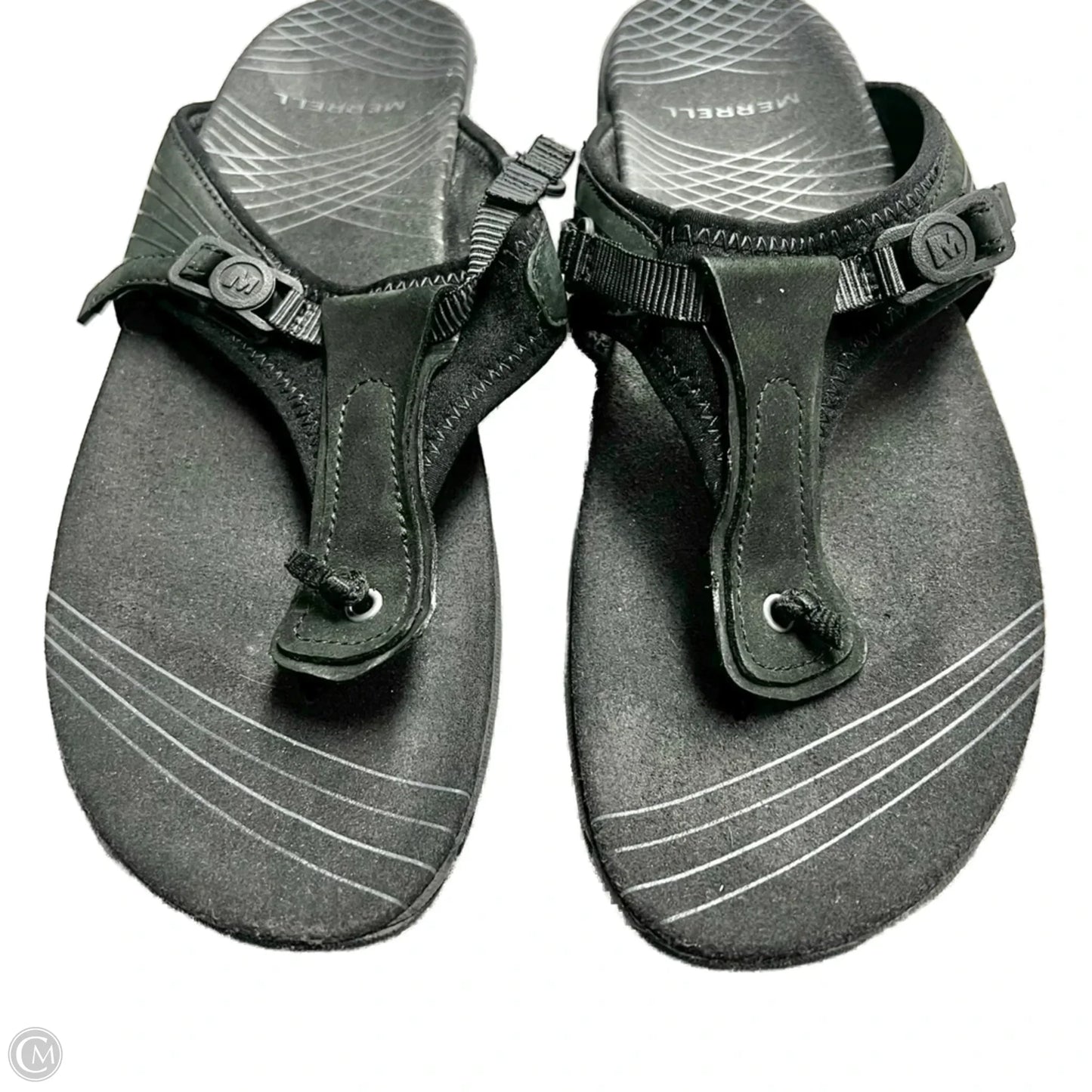 Sandals Flip Flops By Merrell In Black, Size: 6